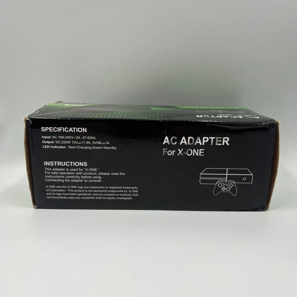 AC Adapter Power Supply for X-ONE Console 220W Replacement Brick SND-476F Black